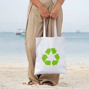 Grand Tote Bag Réduire la réutilisation Recycle -Eco Symbole Styl
