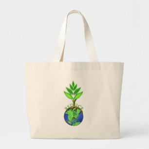 Grand Tote Bag Réduire Recycler Réutiliser