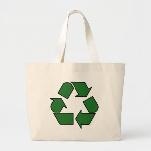 Grand Tote Bag Réduisez la réutilisation réutilisent la flèche 3R