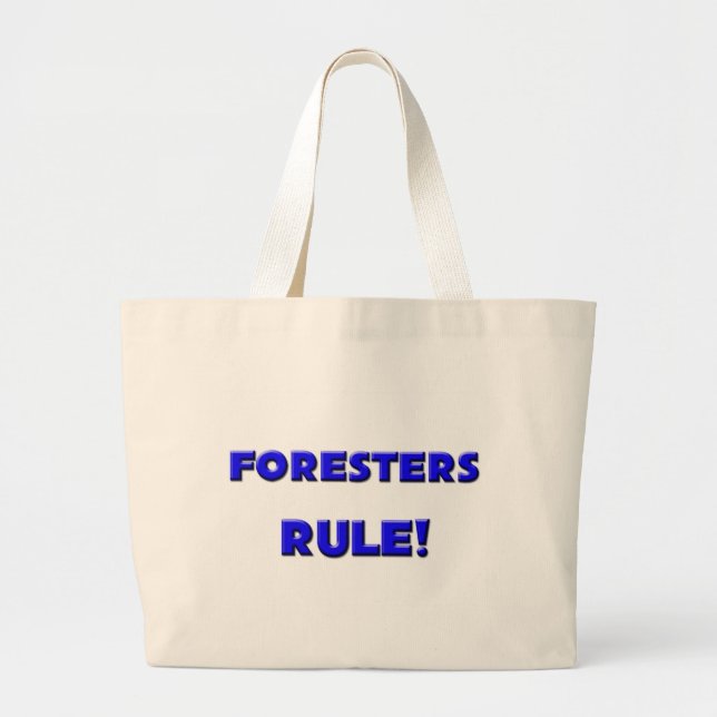 Grand Tote Bag Règle de forestiers ! (Devant)
