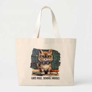 Grand Tote Bag Règle des chats, Drools scolaires