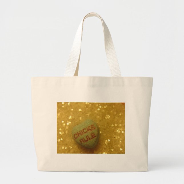 Grand Tote Bag Règle des poussins (Devant)