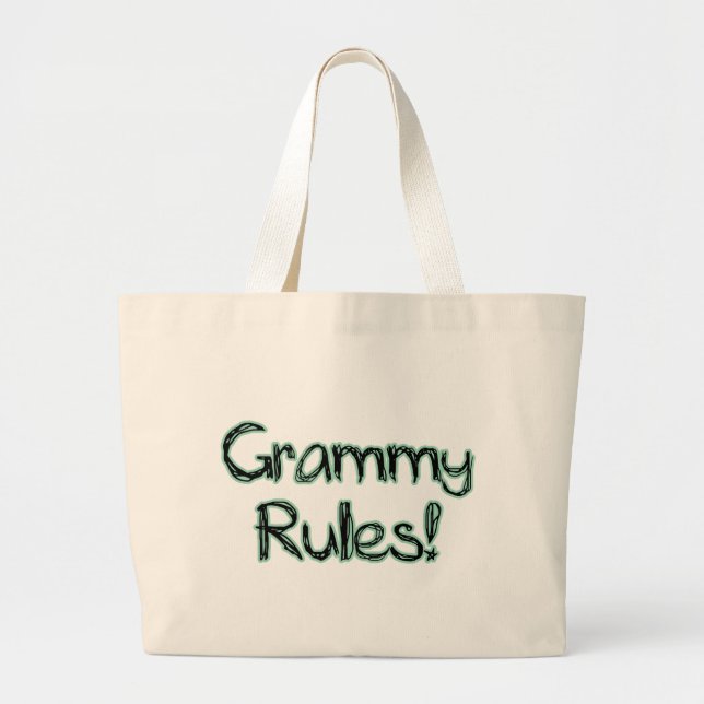 Grand Tote Bag Règles de Grammy (Devant)