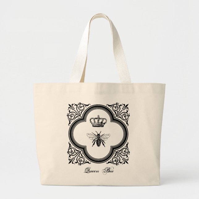 Grand Tote Bag Reine des abeilles (Devant)