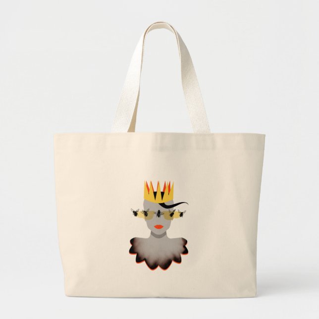 Grand Tote Bag Reine des abeilles (Devant)