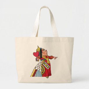 Grand Tote Bag Reine des coeurs d'Alice au pays des merveilles