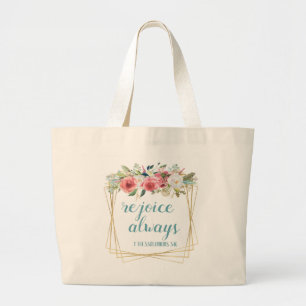 Grand Tote Bag Réjouissez-vous toujours