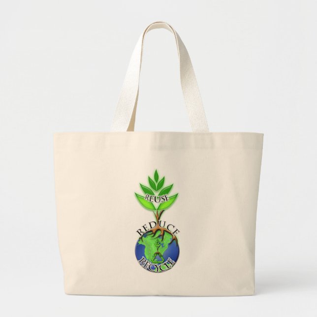 Grand Tote Bag ReLeaf Plantez un arbre (Devant)