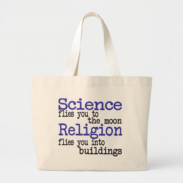 Grand Tote Bag Religion et science (Devant)