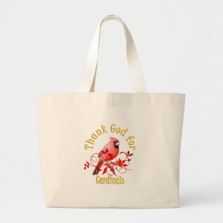 Grand Tote Bag Remerciez Dieu des cardinaux