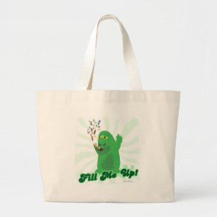 Grand Tote Bag Remplissez-moi Funny Halloween Candy Monster