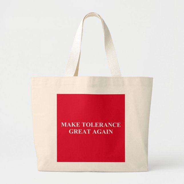 Grand Tote Bag Rendre à la tolérance sa grandeur (Devant)