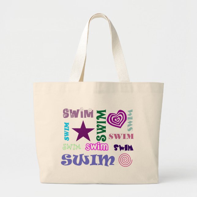Grand Tote Bag Répétition de bain (Devant)