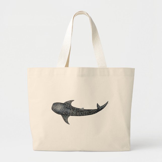 Grand Tote Bag Requin de baleine (Devant)