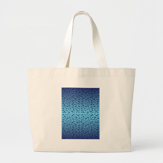 Grand Tote Bag Requins de tête de marteau mutilles (Devant)
