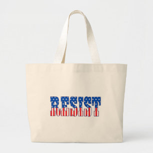 Grand Tote Bag Résister Étoiles et rayures