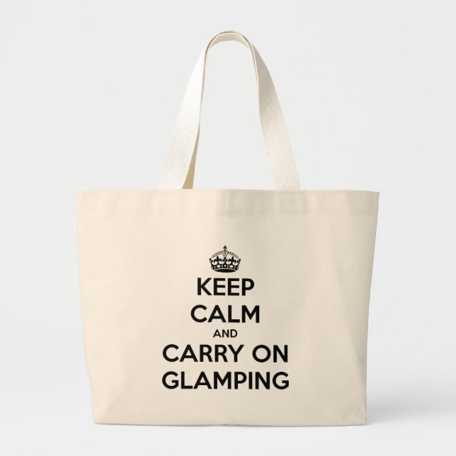 Grand Tote Bag Restez calmes et continuez à faire du glacis (Devant)