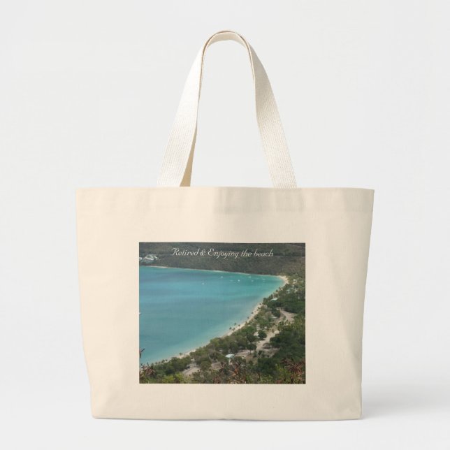 Grand Tote Bag Retiré - customisé (Devant)