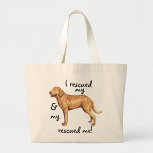 Grand Tote Bag Rétrieur de la baie de Chesapeake secourt