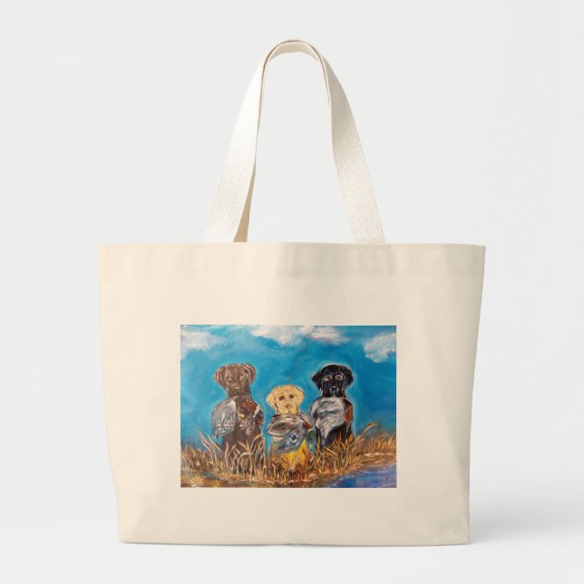 GRAND TOTE BAG RETRIEVERS LABRADOR (Devant)