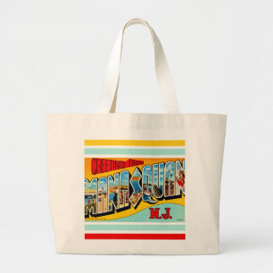 Grand Tote Bag Rétro Manasquan NJ
