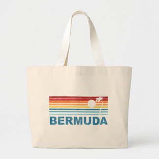 Grand Tote Bag Rétro palmier Bermudes