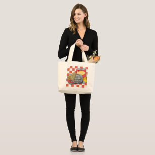 Grand Tote Bag Retro Sardine Lover