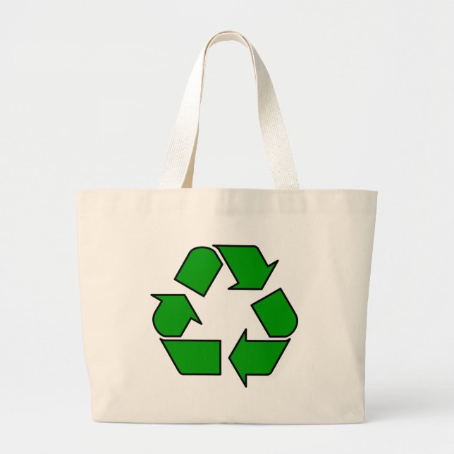 Grand Tote Bag Réutiliser et recycler (Devant)
