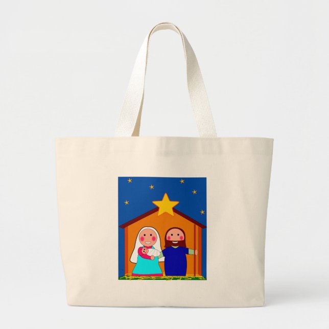 Grand Tote Bag Réveillon de Noël (Devant)