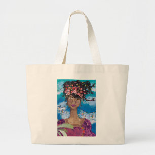 Grand Tote Bag Reyita Flora Maria Afro Cuba Beauty Fourre-tout
