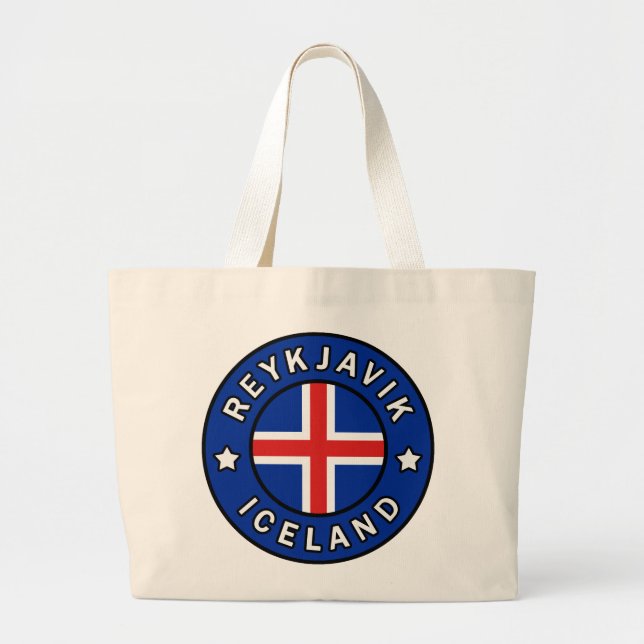 Grand Tote Bag Reykjavik Islande (Devant)