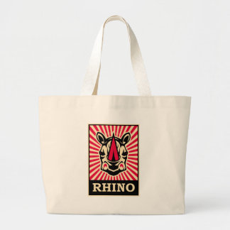 Grand Tote Bag Rhinocéros d'art de bruit