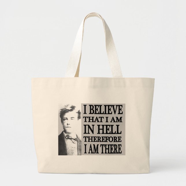 Grand Tote Bag Rimbaud dans l'enfer (Devant)