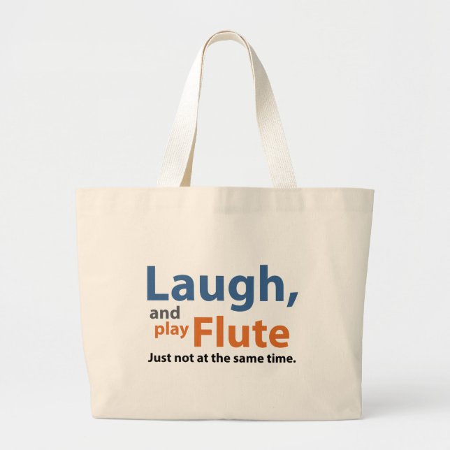 Grand Tote Bag Rire et cannelure de jeu (Devant)