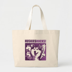 Grand Tote Bag Roche de chiens de traîneau !