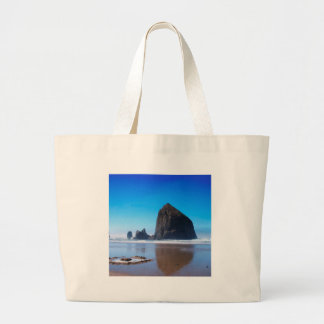 Grand Tote Bag Roche de meule de foin de l'eau