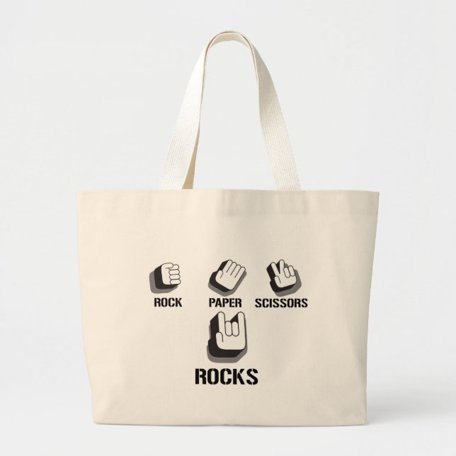 Grand Tote Bag Roche grunge alternative d'Emo de ciseaux de (Devant)