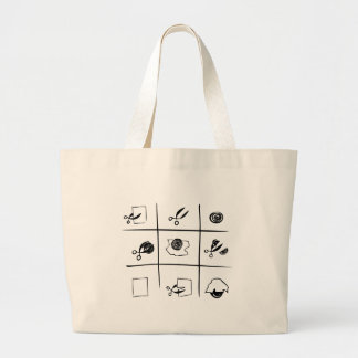 Grand Tote Bag roche-papier-ciseaux