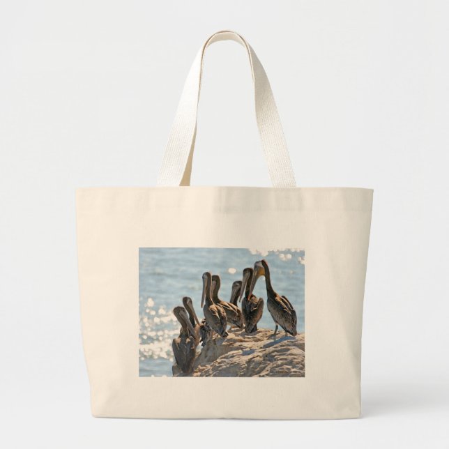 Grand Tote Bag Rock pélican (Devant)