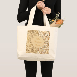 Grand Tote Bag Romantique, Saint-Valentin, Mon Amour Infini