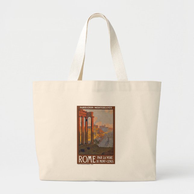 Grand Tote Bag Rome antique Voyage et peinture (Devant)