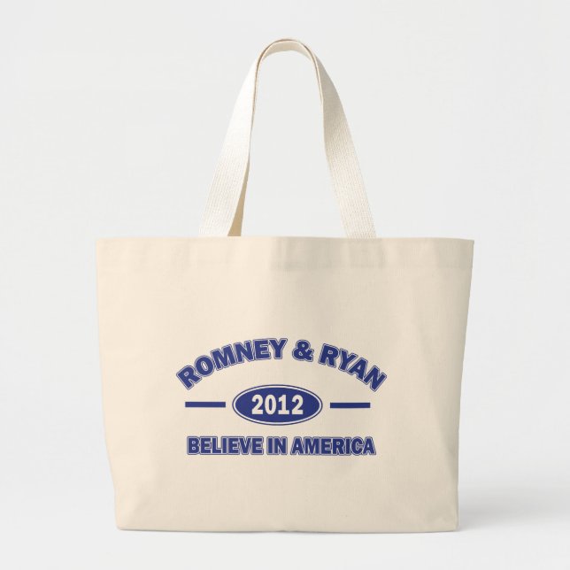 Grand Tote Bag Romney Et Ryan 2012 (Devant)