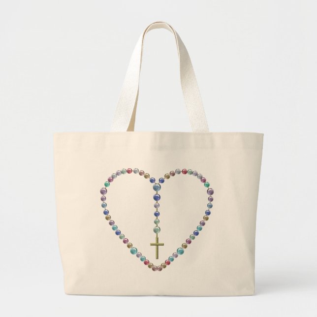 Grand Tote Bag Rosaire de perle #2 (Devant)