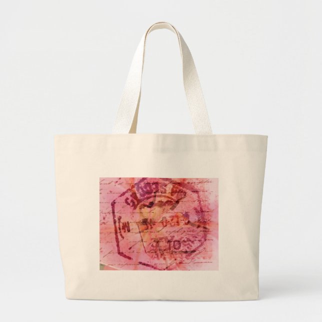Grand Tote Bag rose (Devant)