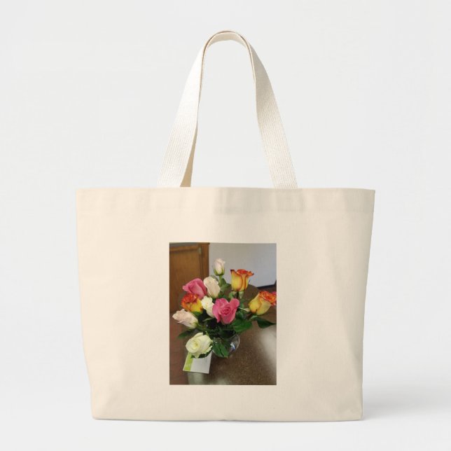 Grand Tote Bag Rose (Devant)
