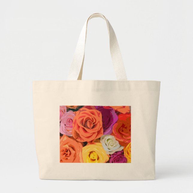Grand Tote Bag Rose (Devant)