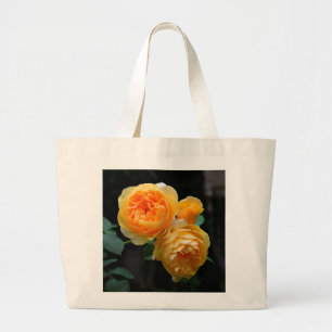 Grand Tote Bag Rose anglais jaune
