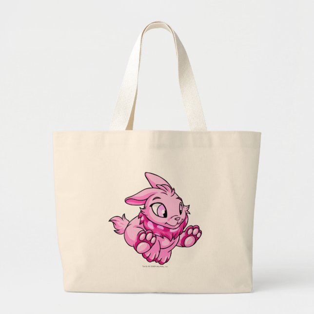Grand Tote Bag Rose de Cybunny (Devant)