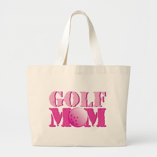 Grand Tote Bag Rose de maman de golf (Devant)
