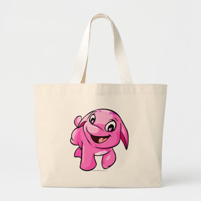 Grand Tote Bag Rose de Poogle (Devant)